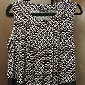 Dressy Tank with Chiffon Ruffled Hem